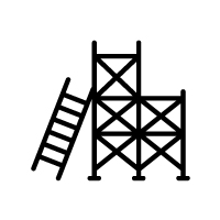 Formwork and scaffolding icon